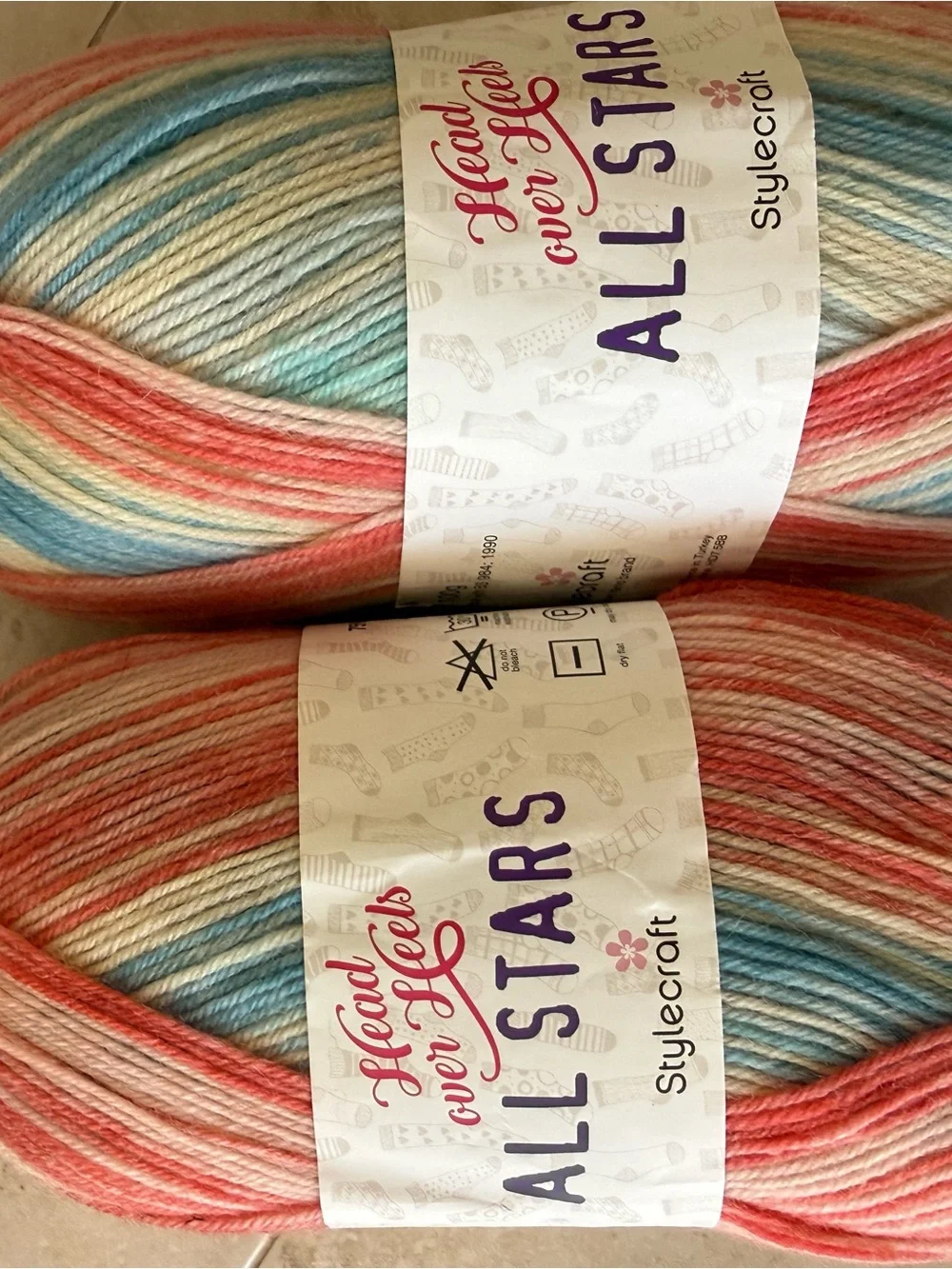 Stylecraft All Stars Multicolor Baby Yarn - Pastel Rainbow